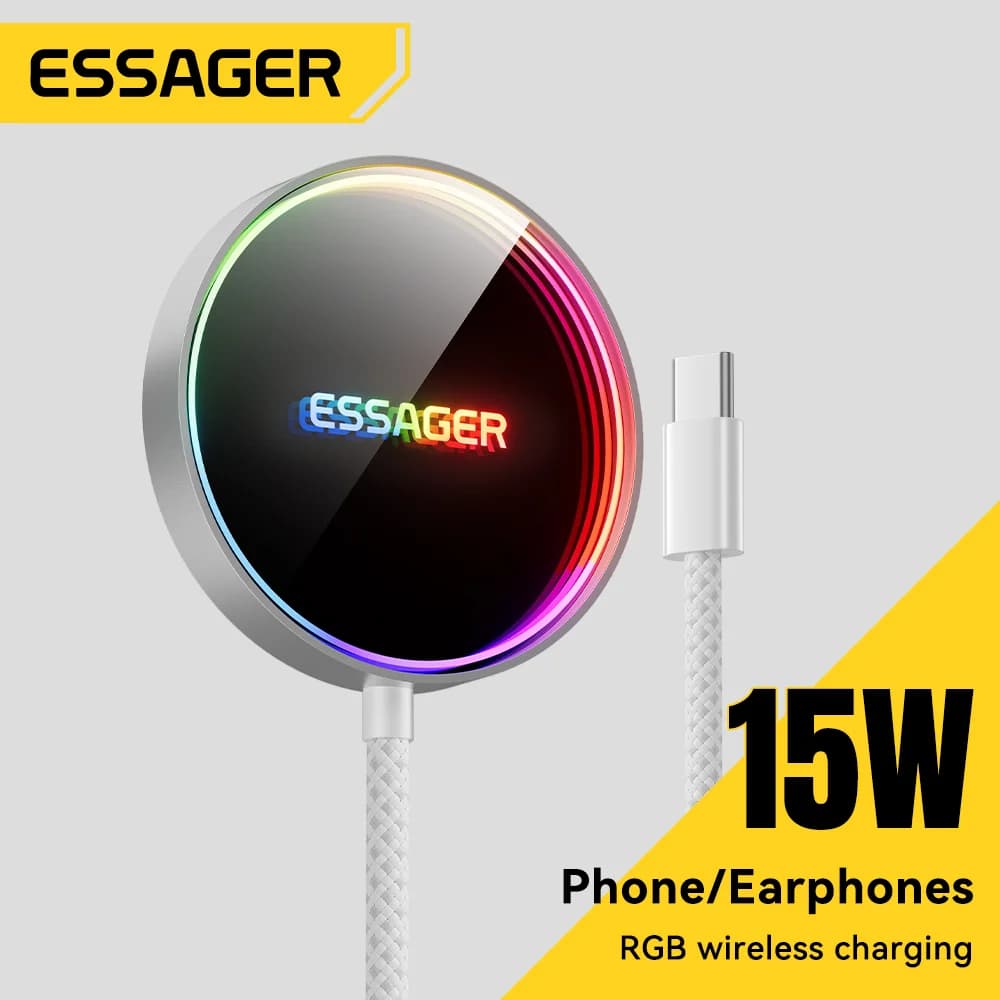 15W magnētisks RGB bezvadu lādētājs iPhone