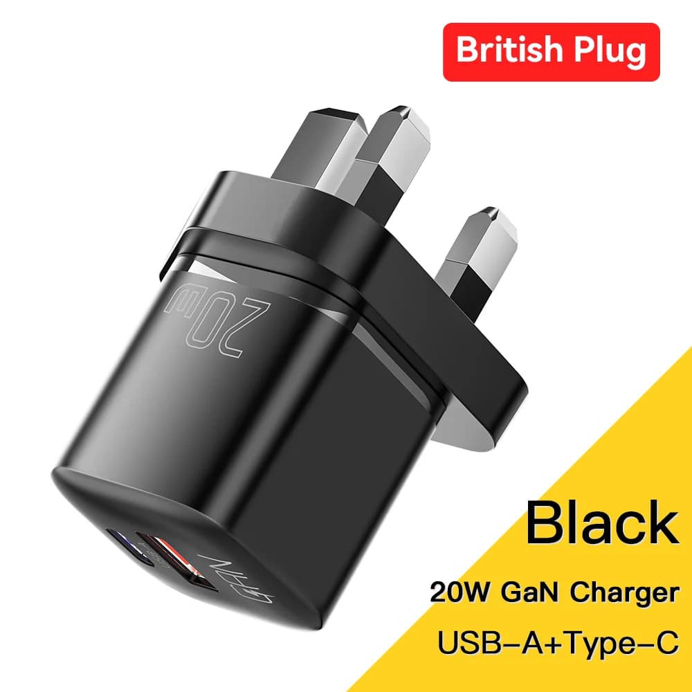 20W GaN USB-C PD ātruzlādes lādētājs