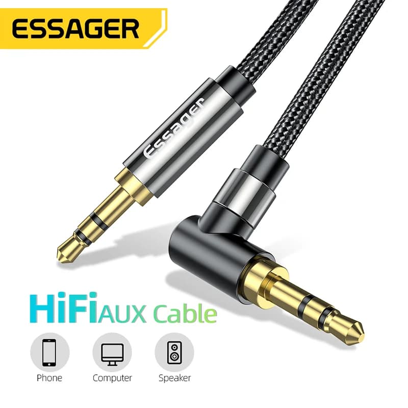 3.5mm Hi-Fi Aux audio kabelis skaļruņiem