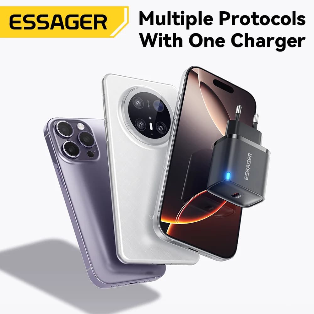 30W Mini USB-C PD ātrās uzlādes lādētājs