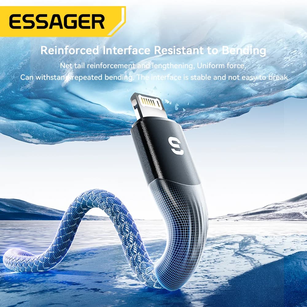 USB-C uz Lightning PD ātrās lādēšanas kabelis
