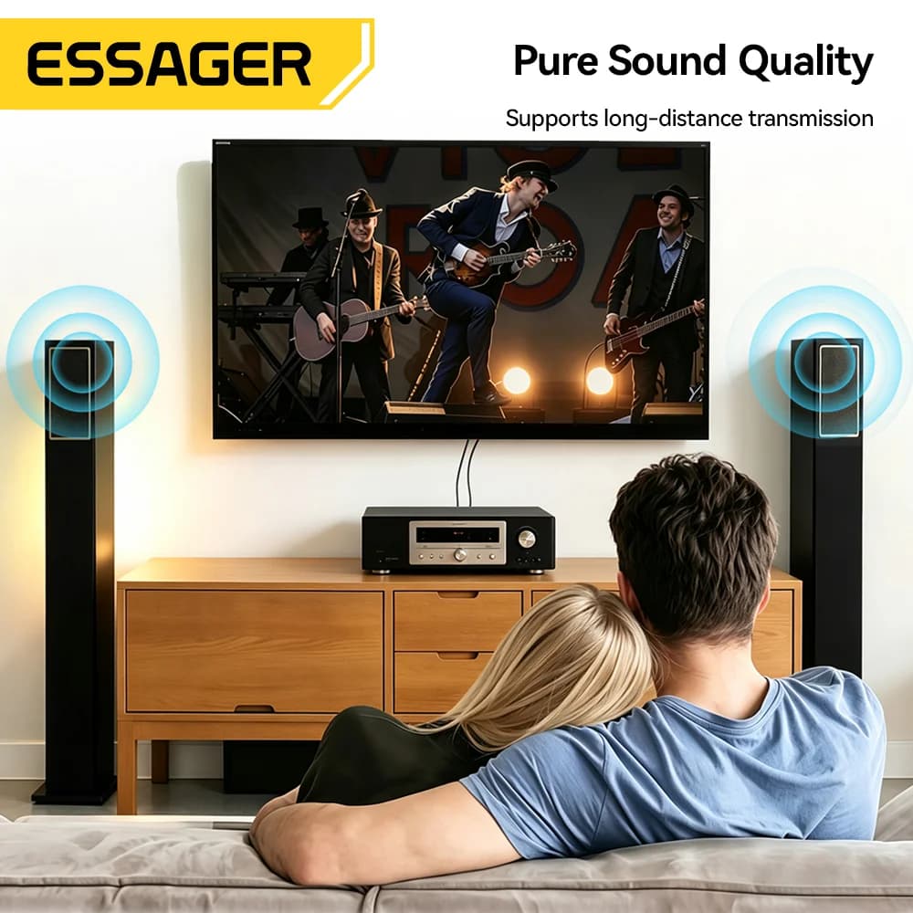 3.5mm uz diviem RCA audio sadalītāja kabelis