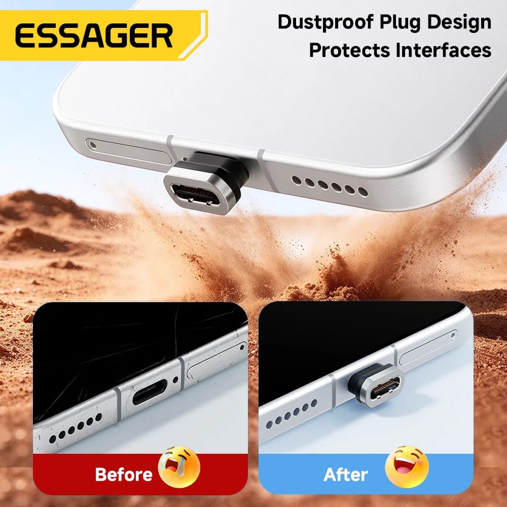100W 7A magnētisks USB-C ātruzlādes kabelis