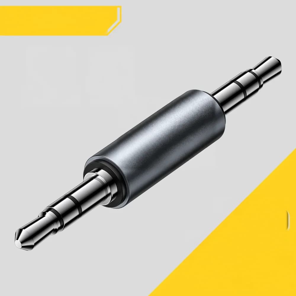 3.5mm vīrišķais uz vīrišķo stereo audio ligzdas adapteris