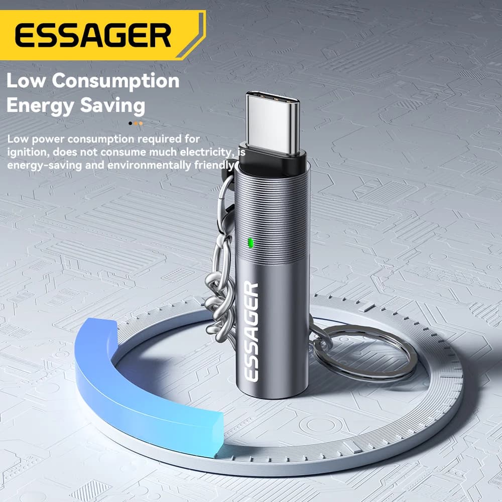 Mini USB-C cigarešu aizdedzinātājs ar volframa vadu